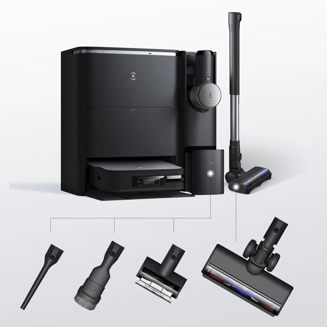 مكنسة روبوت التنظيف مع مكنسة كهربائية لاسلكية مدمجة ايكوفاكس كومبو 8700 باسكال Ecovacs X2 Combo All-in-one Robot Vacuum