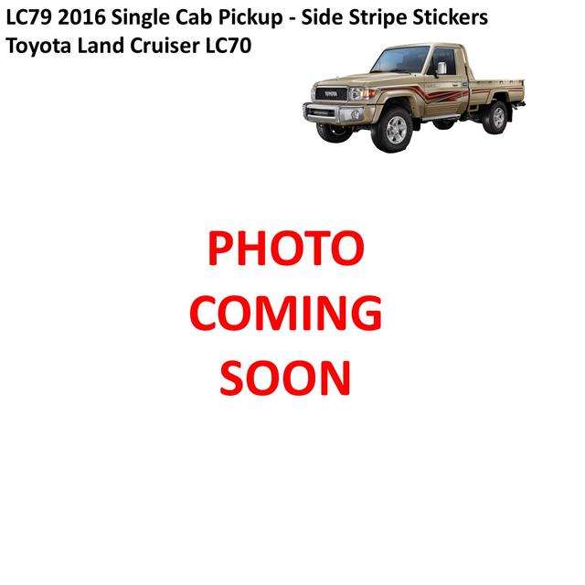 LC79 2016 Single Cab Pickup - Side Stripe Stickers - Toyota Land Cruiser LC70 - SW1hZ2U6MzE5NTMxOQ==