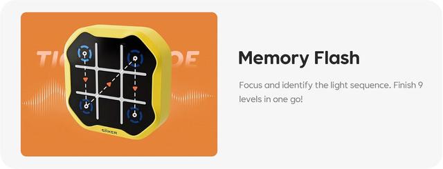 لعبة اكس او الكترونية 3 في 1 جيكر GiiKER Tic Tac Toe Bolt Game