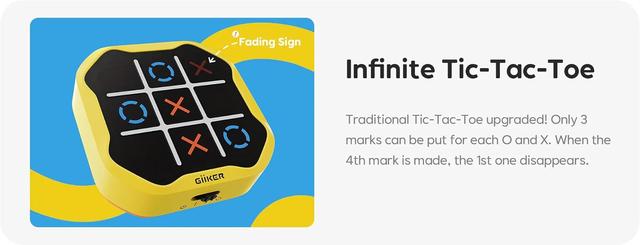 لعبة اكس او الكترونية 3 في 1 جيكر GiiKER Tic Tac Toe Bolt Game - SW1hZ2U6MzIyMjIyMg==