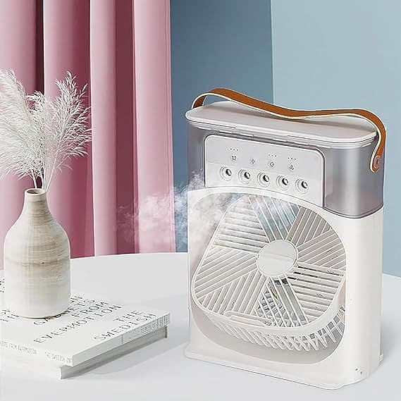 مروحة رذاذ الماء 3 سرعات 600 مللي Mini Frost Portable Fan Air Cooler