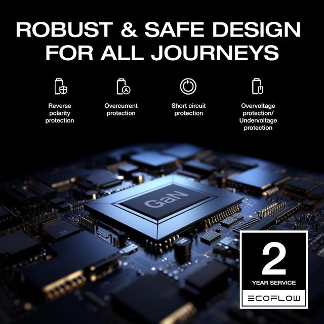 مولد شاحن بطاريات متنقلة ايكوفلو للرحلات 800 واط عن طريق بطارية السيارة EcoFlow Alternator Charger