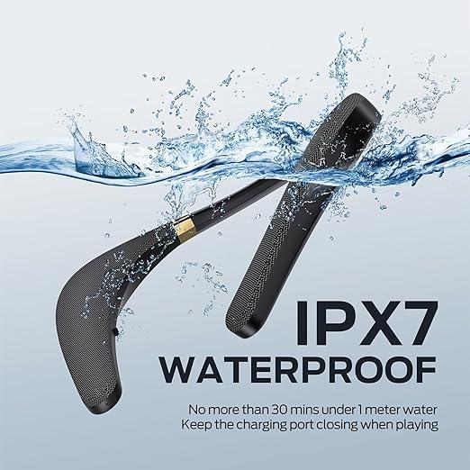 Monster Boomerang Neckband Bluetooth Speaker, Neck Wireless Wearable Speaker with 12H Playtime, True 3D Stereo Sound, Portable Soundwear, IPX7 Waterproof, for Home Sport Outdoor