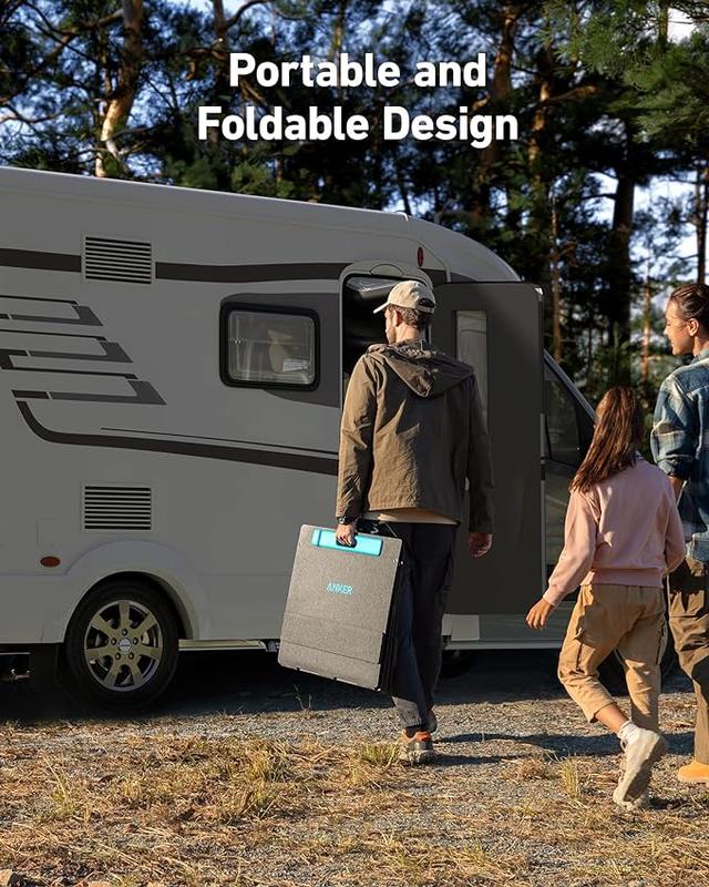 Anker 531 Solar Panel, 200W Foldable Portable Solar Charger