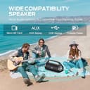 Monster Adventurer Max Boombox Bluetooth Speaker, IPX7 Waterproof Outdoor Bluetooth Speakers with Double Subwoofer, 100W Stereo Sound and Rich Bass, Wireless Bluetooth Speakers for Home, Party, Beach