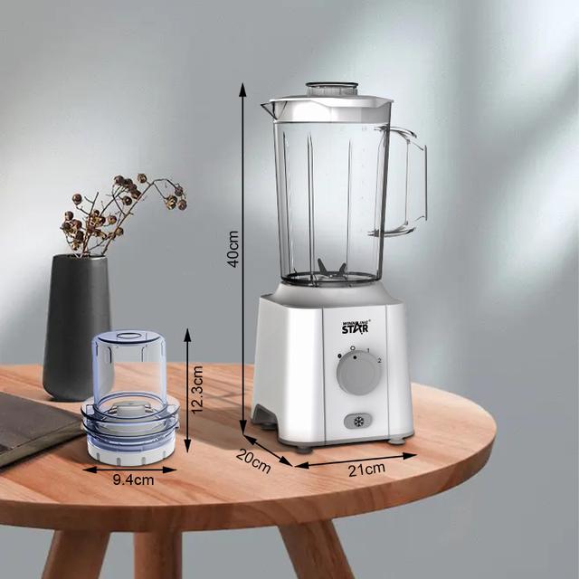 خلاط كهربائي ومطحنة بهارات وينينج ستار 2 لتر 350 واط Winning Star Stainless Blender - SW1hZ2U6MzIwNDk4MQ==