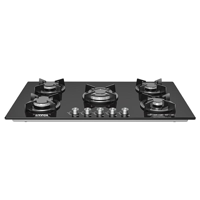 فرن بلت ان غاز 90 سم وينينج ستار 5 شمعات Winning Star Glass 5 Burner Gas Stove