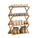 Foldable Wooden Bamboo Shoe Rack