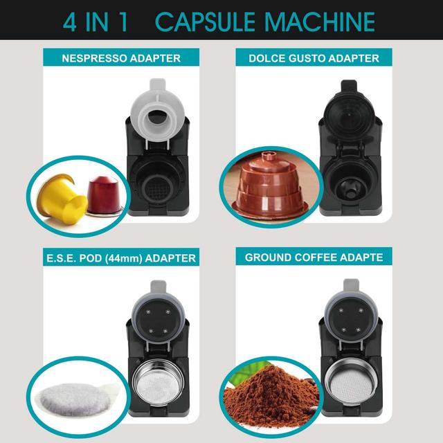 ماكينة قهوة كبسولات وينينج ستار 20 بار 1400 واط Winning Star Capsule Coffee Machine - SW1hZ2U6MzIwNDc3Nw==