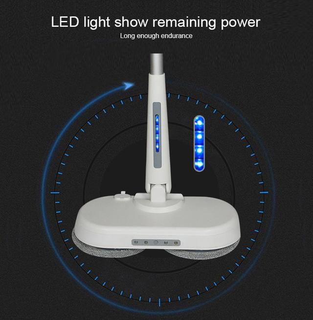 ممسحة ارضيات لاسلكية 2000 مللي أمبير مع خزان مياه Rotatable Electric Cleaning Mop - SW1hZ2U6MzIwNTA4OA==