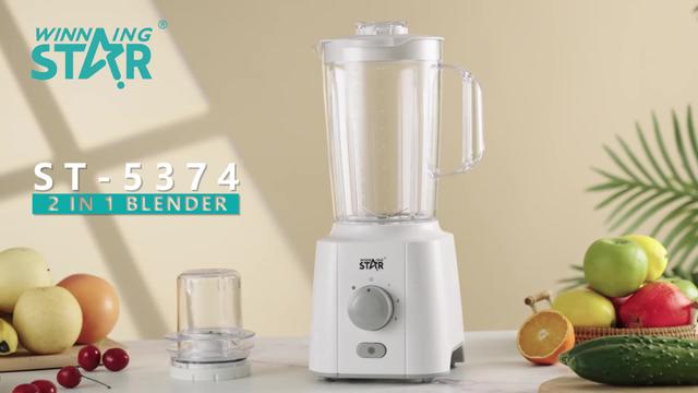 خلاط كهربائي ومطحنة بهارات وينينج ستار 2 لتر 350 واط Winning Star Stainless Blender - SW1hZ2U6MzIwNDk4Mw==