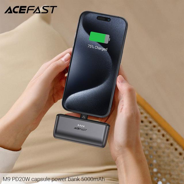 شاحن متنقل باور بنك محمول أسيفاست 5000 مللي أمبير Acefast M9 PD20W Power Bank - SW1hZ2U6MzIwMjI2Mg==