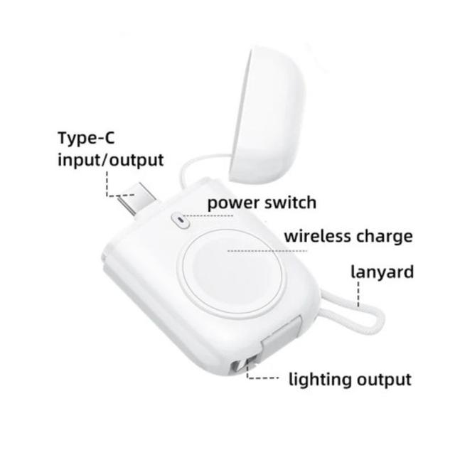 باور بانك صغير شاحن ساعة ابل تكتك 2580 مللي أمبير Taktik Mini Power Bank