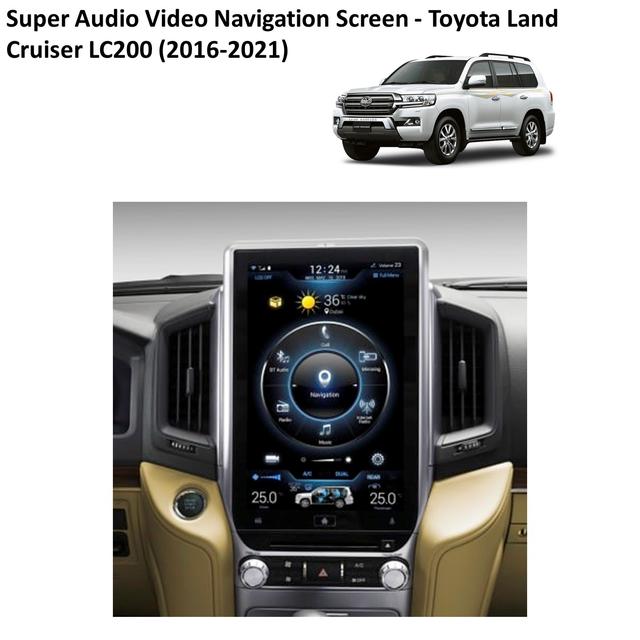 Super Audio Video Navigation Screen - Toyota Land Cruiser LC200 (2016-2021) - SW1hZ2U6MzE5NTE1OA==