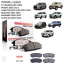 Toyota FJ Land Cruiser LC80 Prado Sequoia 4Runner Lexus GX - Rear Carbon Fiber Ceramic Brake Pads by PowerStop NextGen - SW1hZ2U6MzIwMzY3OQ==