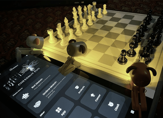 طاولة شطرنج ذكية تعمل بالذكاء الاصطناعي مع شاشة 12.3 بوصة Chessnut Evo - The Future of Ultra Smart AI Chessboard - SW1hZ2U6MzIxNTQyMg==