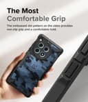كفر جوال باللون الاسود المموه ون بلس 12 ار فايف جي مقاوم للخدوش من رينجك Ringke Fusion X Compatible with OnePlus 12R 5G Case Cover Transparent Hard Back Soft Flexible TPU Bumper Scratch Resistant Shockproof Protection OnePlus 12R Back Cover Camo Black