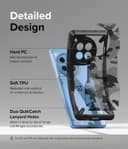 كفر جوال باللون الاسود المموه ون بلس 12 ار فايف جي مقاوم للخدوش من رينجك Ringke Fusion X Compatible with OnePlus 12R 5G Case Cover Transparent Hard Back Soft Flexible TPU Bumper Scratch Resistant Shockproof Protection OnePlus 12R Back Cover Camo Black