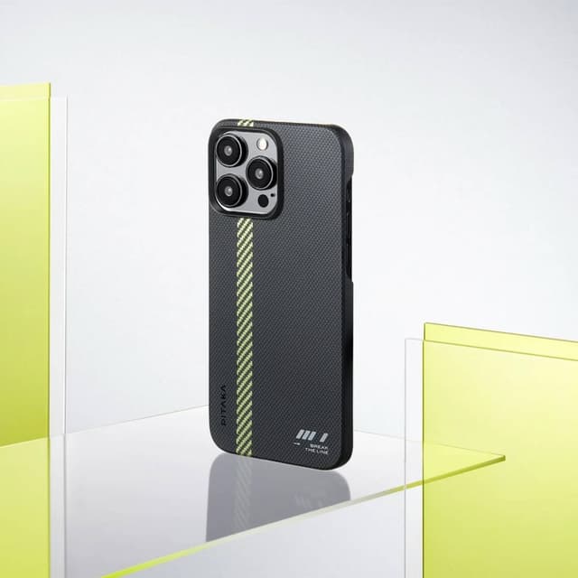 Pitaka MagEZ Case 5 For iPhone 15 Pro Max Break The Line - Black
