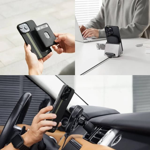 Pitaka MagEZ Case 5 For iPhone 15 Pro Max Break The Line - Black