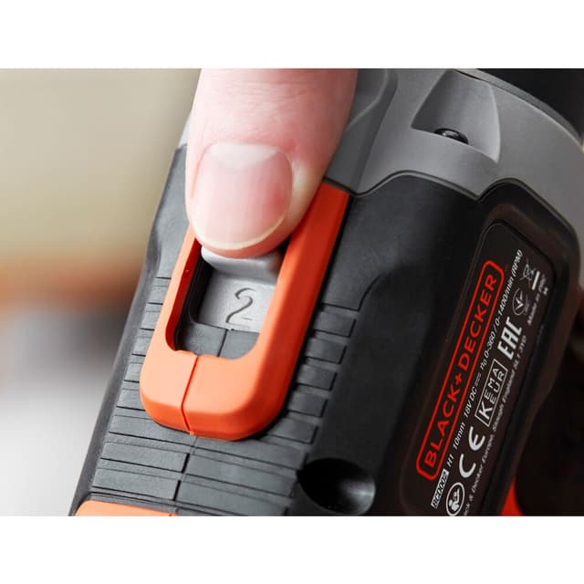 Black+Decker Combi Hammer Drill With 2 Batteries In Kitbox For Metal, Wod & Masonry Drilling & Screwdriving/Fastening - SW1hZ2U6MzIzODM1NA==