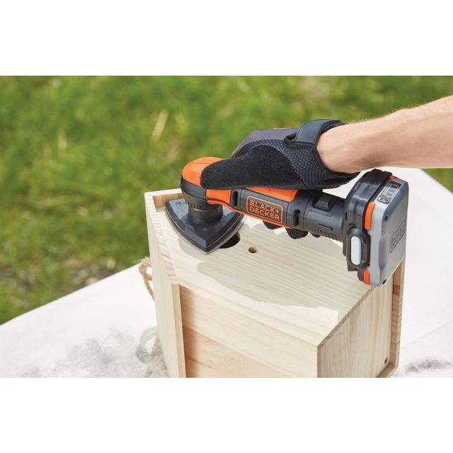 مجموعة دريل كهربائي صغير مع منشار خشب وجهاز صنفرة الخشب مع بطارية بلاك اند ديكر Black+Decker Gopak 4 Tool Cordless Combo Kit