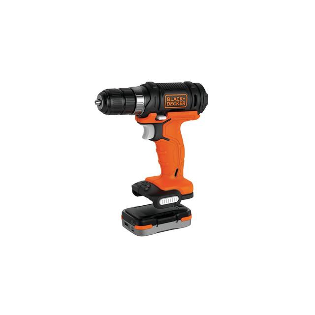مجموعة دريل كهربائي صغير مع منشار خشب وجهاز صنفرة الخشب مع بطارية بلاك اند ديكر Black+Decker Gopak 4 Tool Cordless Combo Kit
