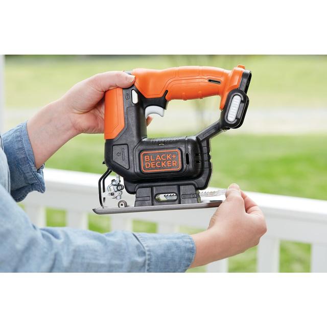 مجموعة دريل كهربائي صغير مع منشار خشب وجهاز صنفرة الخشب مع بطارية بلاك اند ديكر Black+Decker Gopak 4 Tool Cordless Combo Kit