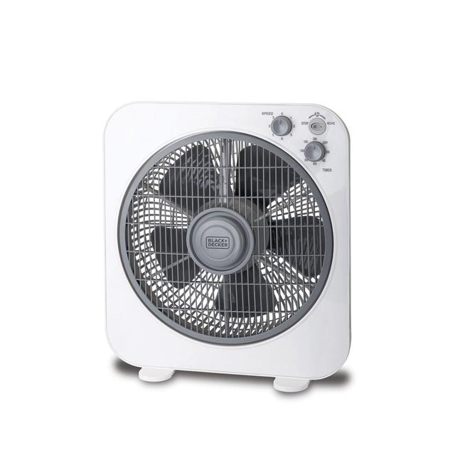 40w Box Desk Fan 12 Inch Fan Diameter, 3 Speeds Low/Medium/High And 5 Blade Design With Adjustable Portable/Travel Friendly Body To Direct Swing - SW1hZ2U6MzIzOTIxMQ==