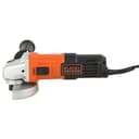 Black+Decker 650w 100mm Small Angle Grinder With Slider Switch & Side Handle