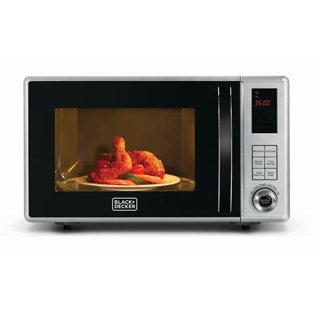 فرن ميكروويف 800 واط 23 لتر مع شواية بلاك اند ديكر Black+Decker 800w 23 Liter Combination Microwave Oven With Grill