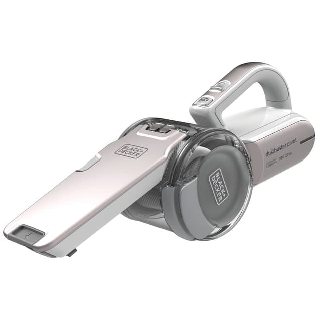 Black+Decker Cordless Dustbuster Pivot Handheld Vacuum Cleaner, 18 V 1.5 Ah Li-Ion Battery, Flexi Hose & Crevice Nozzle, 440 Ml, 27.5 Aw Suction Power