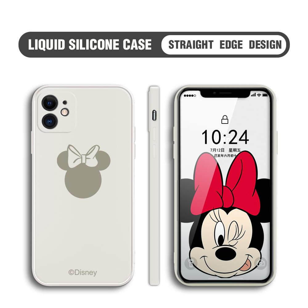 Disney Iphone 12 Pro Silicone Case – Minnie Mickey – White