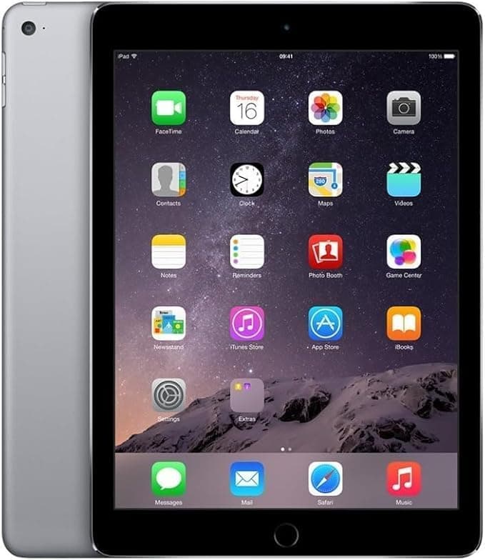 Renewed i-pad Air 2, 9.7 inch, 128 GB, Wi-Fi,Space Gray