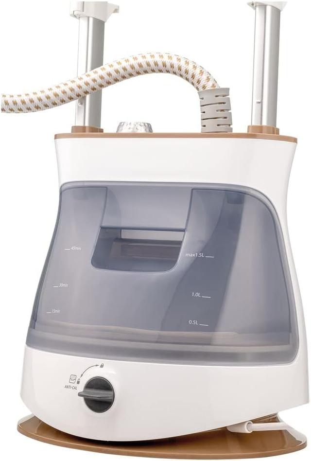 Black+Decker 2400w 1.5l Upright Garment Steamer 35gm/Min Steam, With Adjustable Double Poles Rotary Wheels, Multiple Attachments, For Quick Wrinkle Free&Santized Garment - SW1hZ2U6MzIzODA0NA==