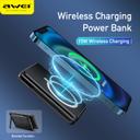 Awei P118k Wireless Charging Portable Power Bank 5000 Mah - Black - SW1hZ2U6MzI4NDY4Nw==