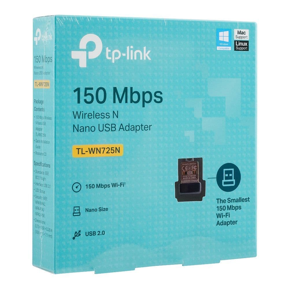 Tp-Link 150mbps Wireless N Nano Usb Adapter Tl-Wn725n