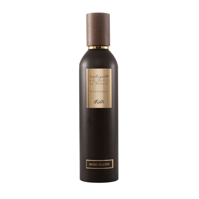معطر جو بخاخ همس البرية خشب سيليست 250 مل رصاصي Rasasi Hums Al Bareya Wood Celeste 250ml