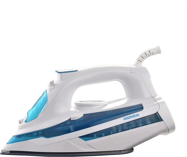 2400w Steam Iron With Ceramic Soleplate, Antidrip, Anticalc, Auto Shutoff, Self Clean, Spray & Steam Function Korean Technology White/Blue - SW1hZ2U6MzIzOTEwNg==