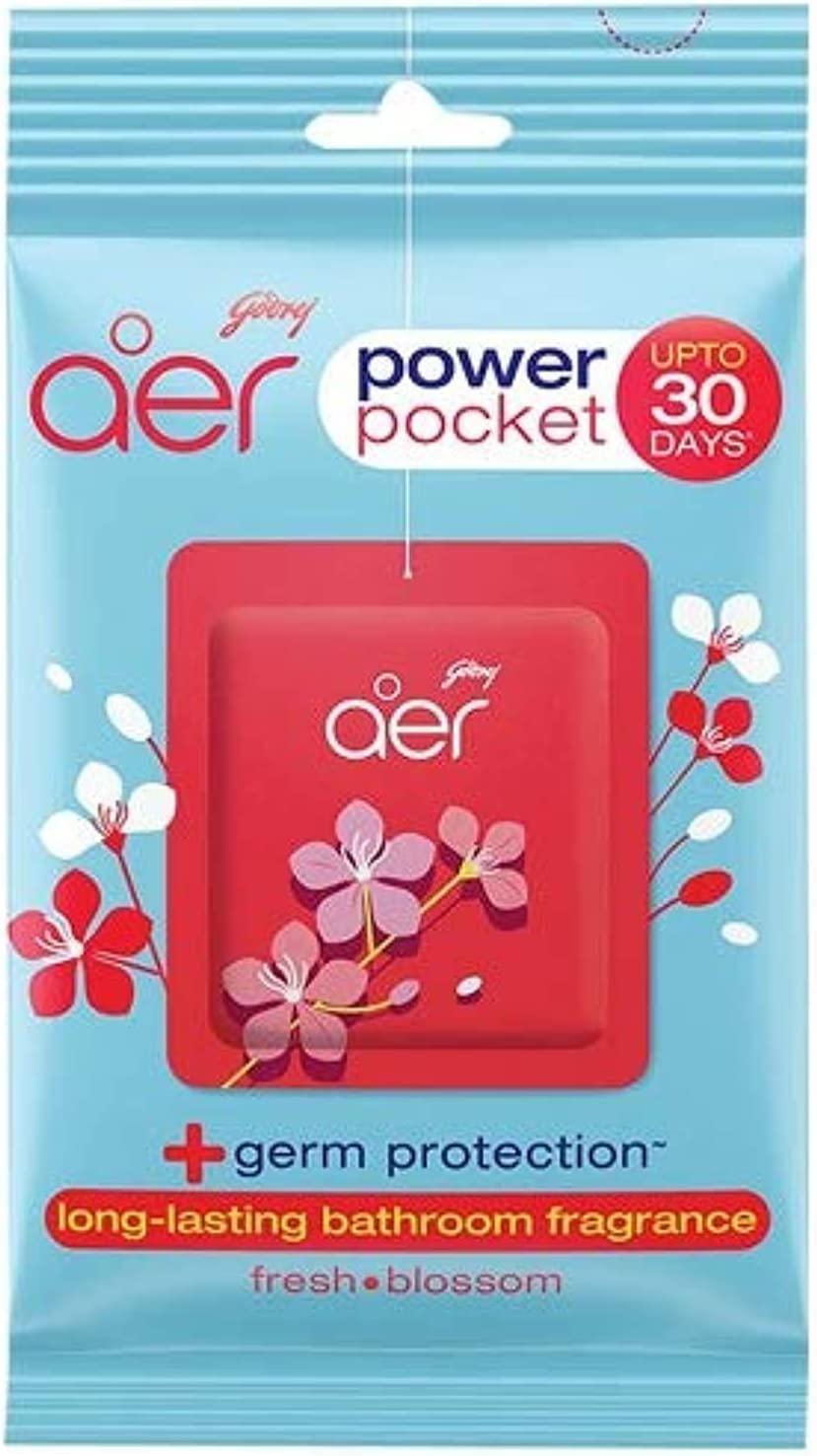 Godrej Aer Power Pocket Bathroom Fragrance Fresh Blossom 10g