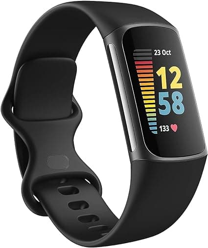 Fitbit Charge 5 Advanced Health & Fitness Tracker With Built-In Gps, Stress Management Tools, Sleep Tracking, 24/7 Heart Rate And More, Black