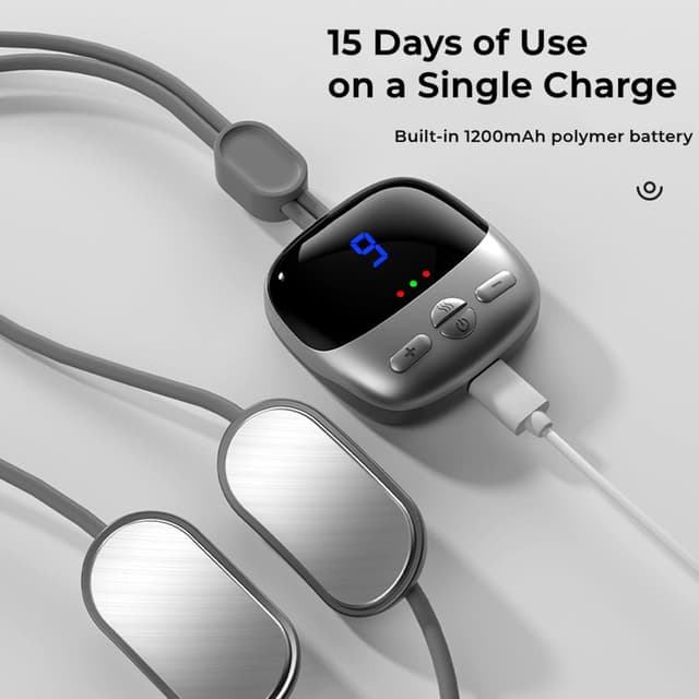 جهاز مساج الرقبة بالنبضات الكهربائية 4 أوضاع مع خاصية الحرارة Portable Neck Massager