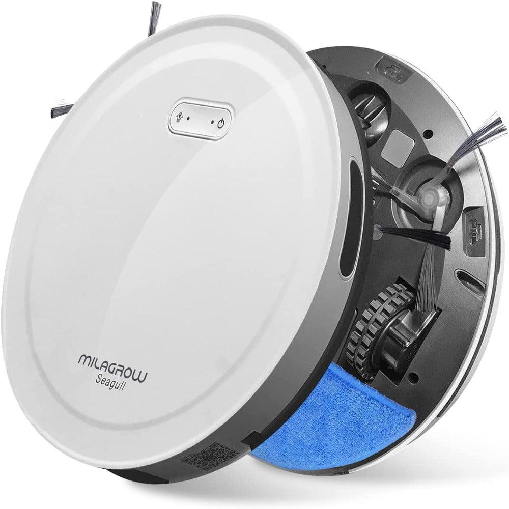 مكنسة رويبورت للتنظيف الرطب 1500 باسكال ثلاث مراحل أبيض ميلاجرو Milagrow Seagull Joy  1500pa Autoboost Suction Robotic Vacuum Cleaner