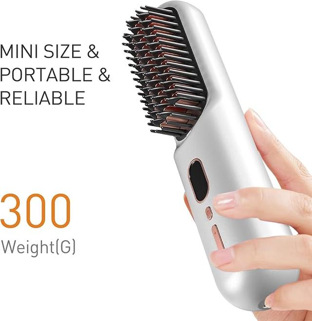 Portable Cordless Hair Straightener Brush 9600mAh 230℃