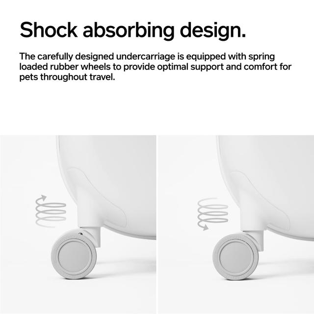 Pidan Rolling Pet Carrier Suitcase With Integrated Fan and Light