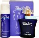 عطر بلو ليدي الرصاصي مع ديودرانت 40/50 مل الرصاصي Rasasi Blue Lady With Deo Spray