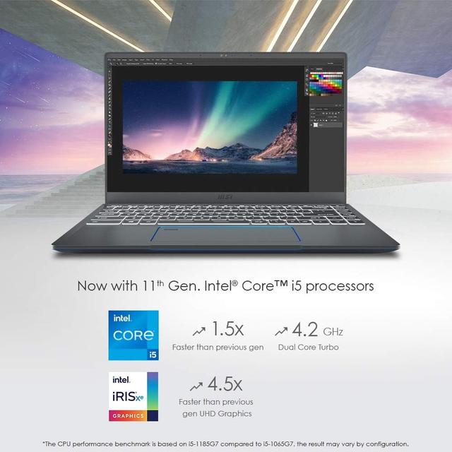 Used Msi Prestige 14 Evo Intel Core i5 11th Generation Laptop