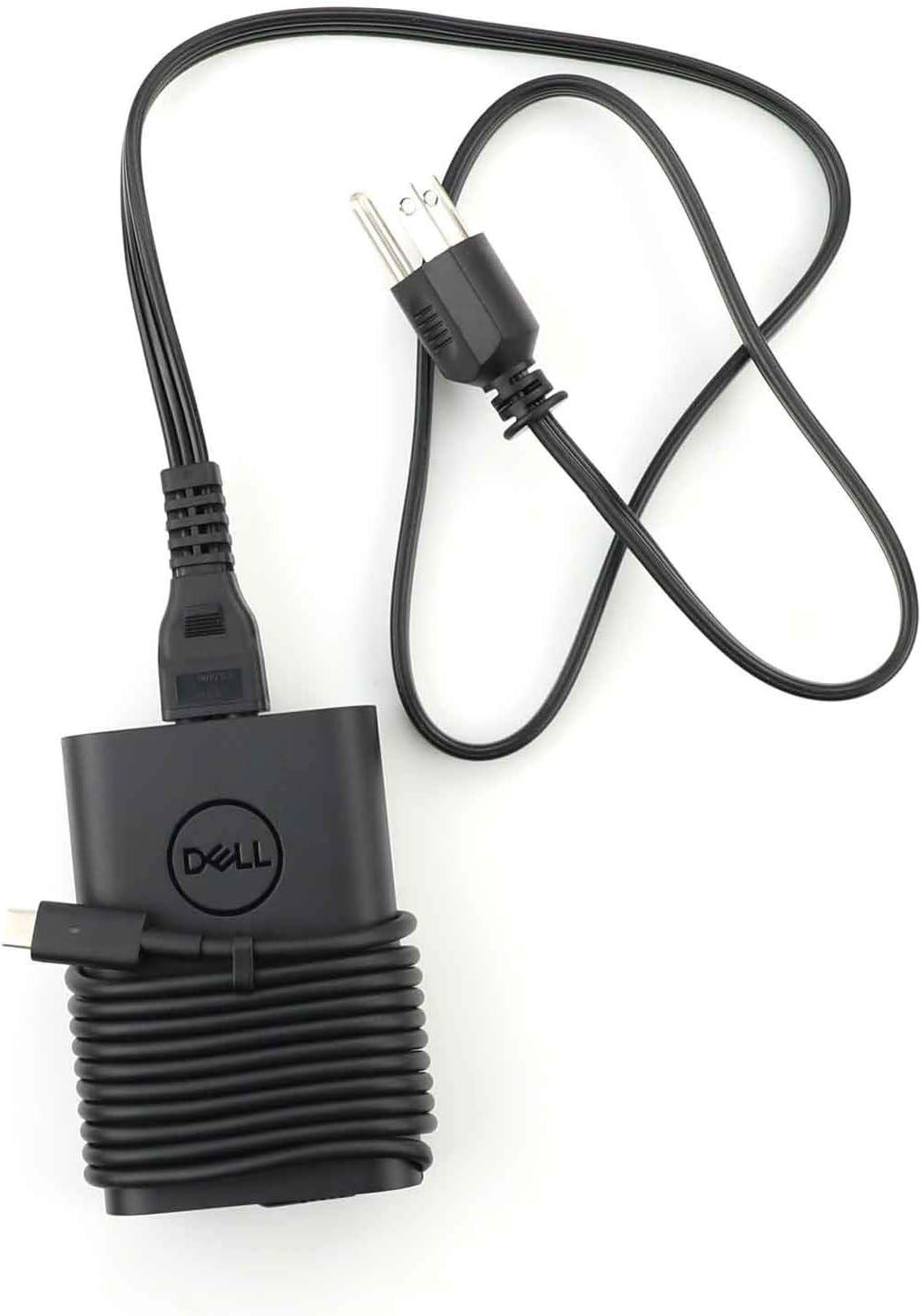 شاحن لابتوب ديل 65 وات يو اس بي سي من ديل Dell Laptop Charger 65w Ac Power Adapter With Type C Tip Include Cord For Xps12