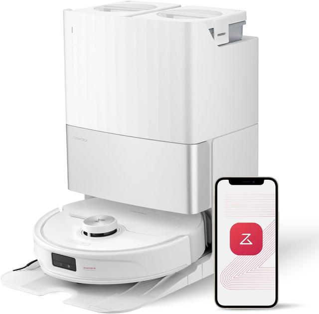 مكنسة روبوت التنظيف شاومي روبوروك كيو ريفو ماستر 10000 باسكال Roborock Qrevo Master Robot Vacuum and Mop