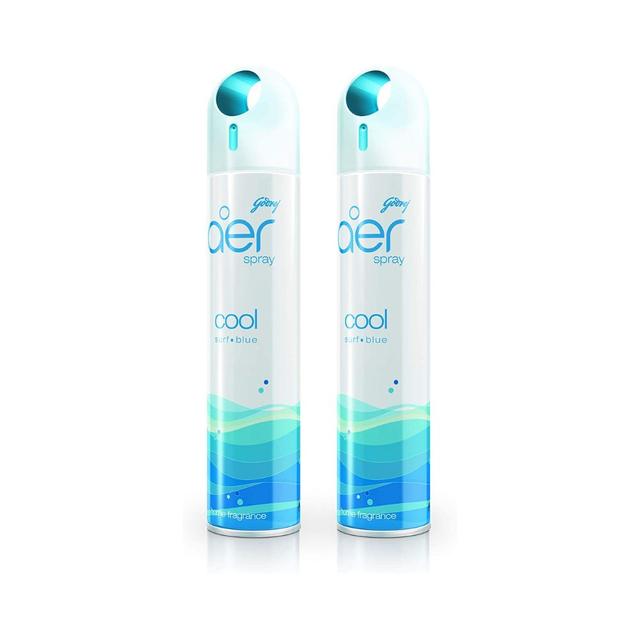 معطر جو بخاخ 300 مل حزمة 2 في 1 جودريج كول سرف Godrej Aer Spray Home & Office Air Freshener - SW1hZ2U6MzIzOTYxNg==